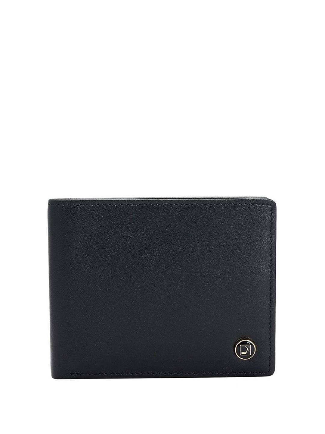 

Da Milano Men Leather Two Fold Wallet, Black