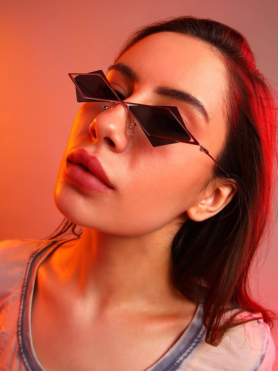 

HAUTE SAUCE by Campus Sutra Women Sunglasses with Polarised LensAW24_HSSG2608, Black