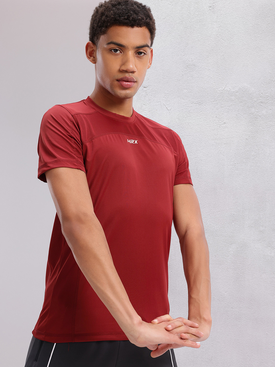 

HRX by Hrithik Roshan Rapid Dry Training T-shirt, Maroon