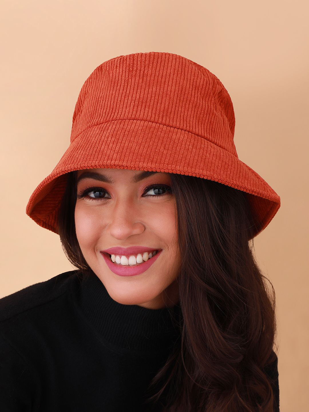 

HAUTE SAUCE by Campus Sutra Women Brown Solid Bucket Hat