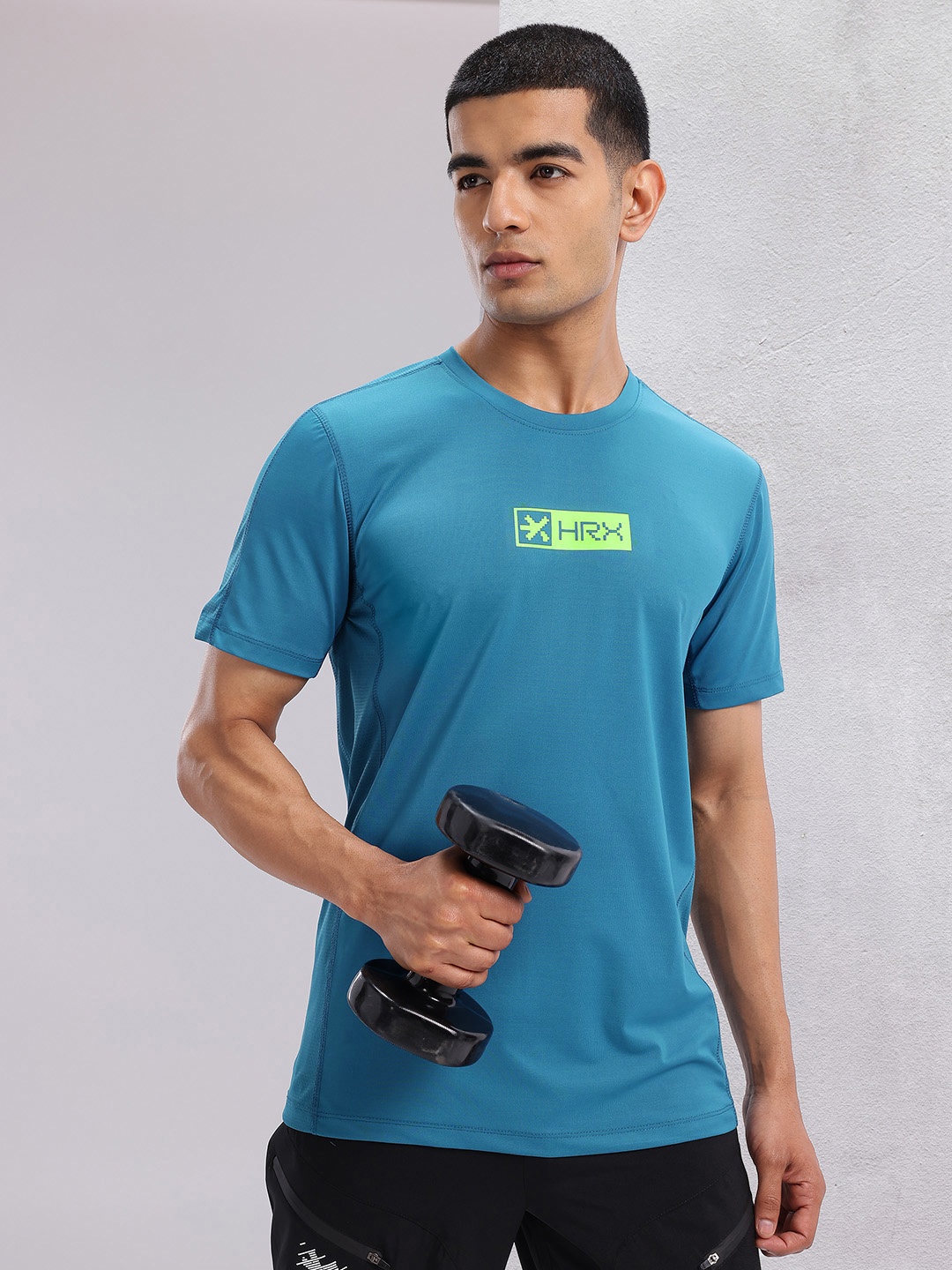

HRX by Hrithik Roshan Rapid-Dry Training T-shirt, Blue