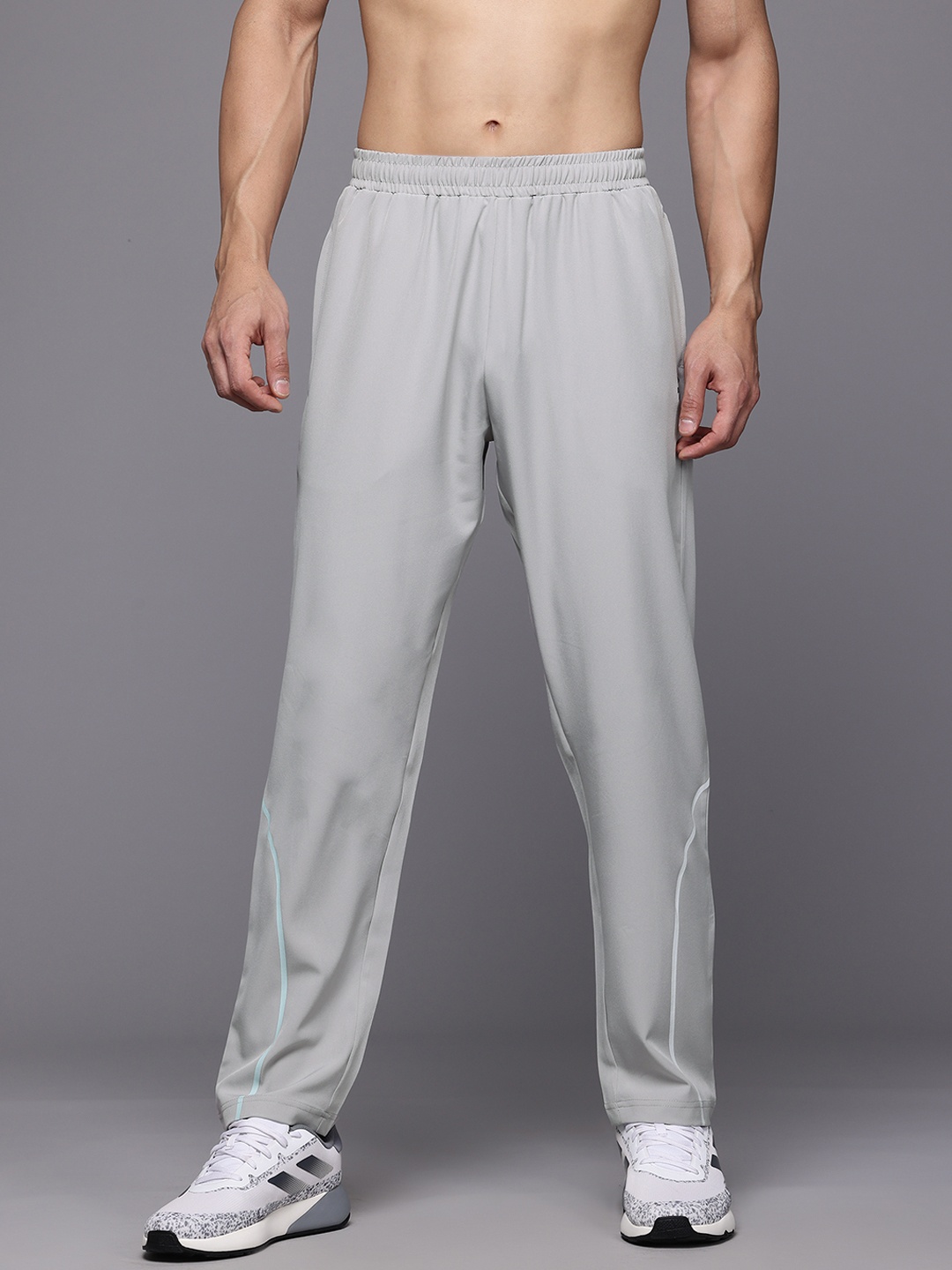 

HRX by Hrithik Roshan Men Rapid-Dry Running Track Pants, Grey
