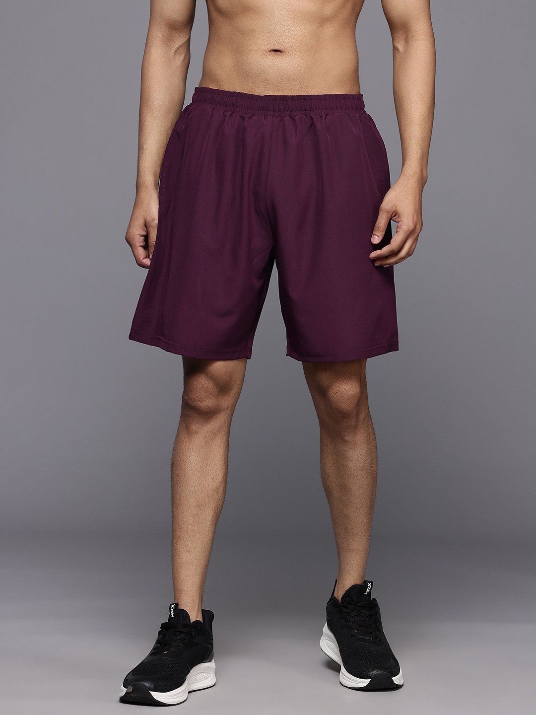 

HRX by Hrithik Roshan Men Running Shorts, Burgundy