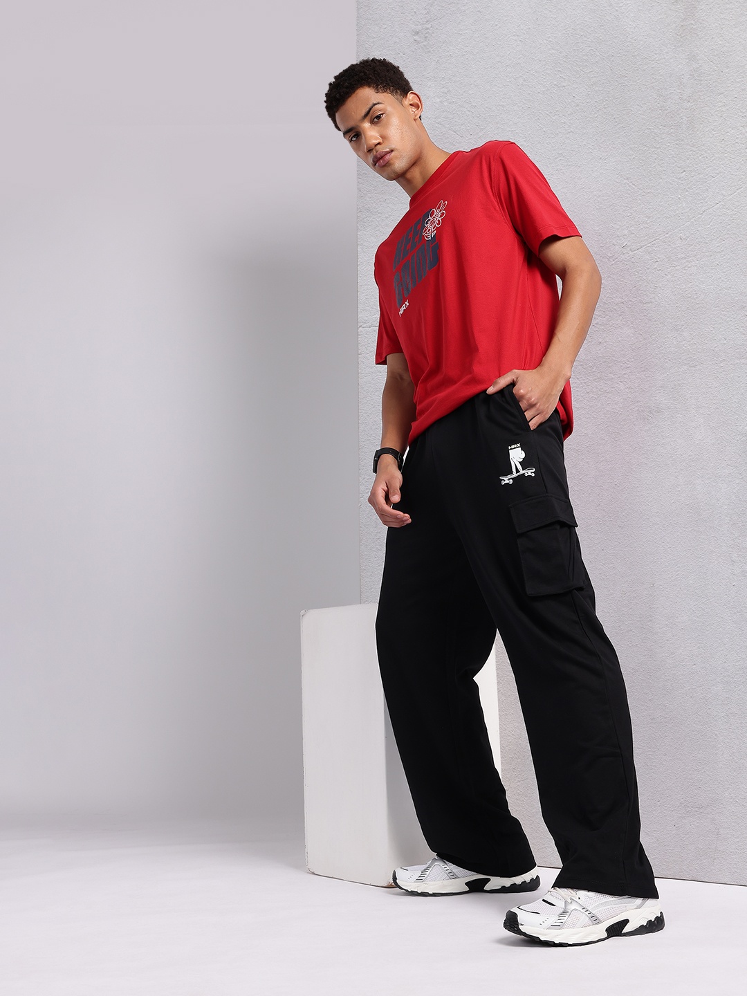 

HRX by Hrithik Roshan Men Regular Track Pants, Black