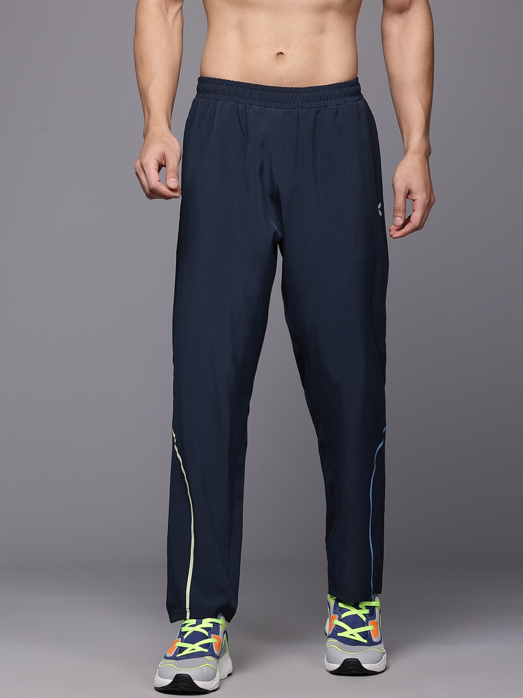 

HRX by Hrithik Roshan Men Rapid-Dry Running Track Pants, Navy blue