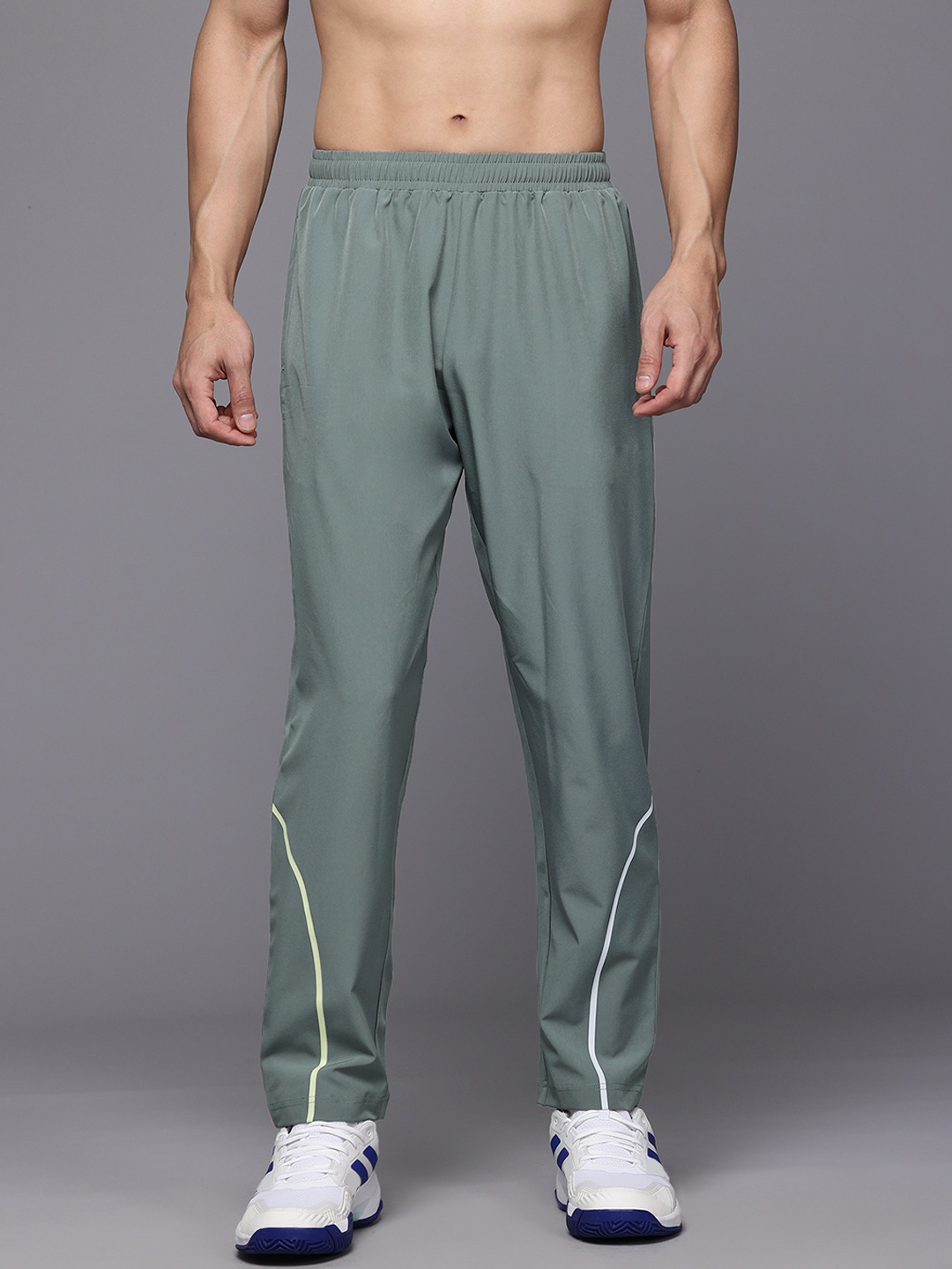 

HRX by Hrithik Roshan Men Rapid-Dry Running Track Pants, Green
