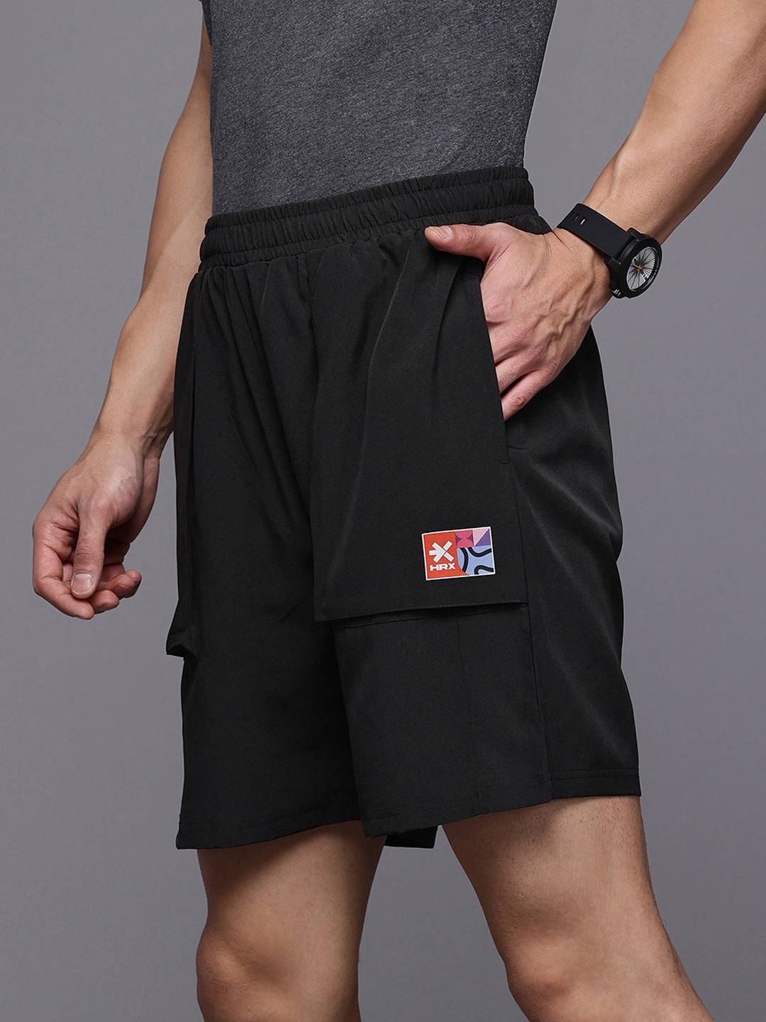 

HRX by Hrithik Roshan Men Lifestyle Shorts, Black