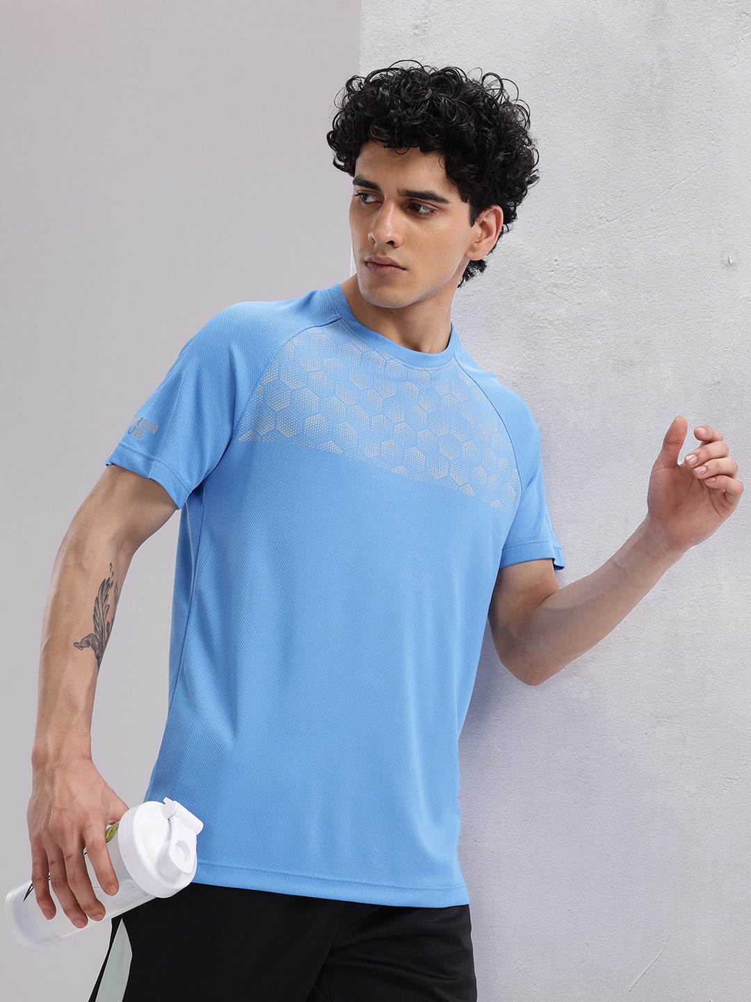 

HRX by Hrithik Roshan Rapid-Dry Running T-shirt, Blue