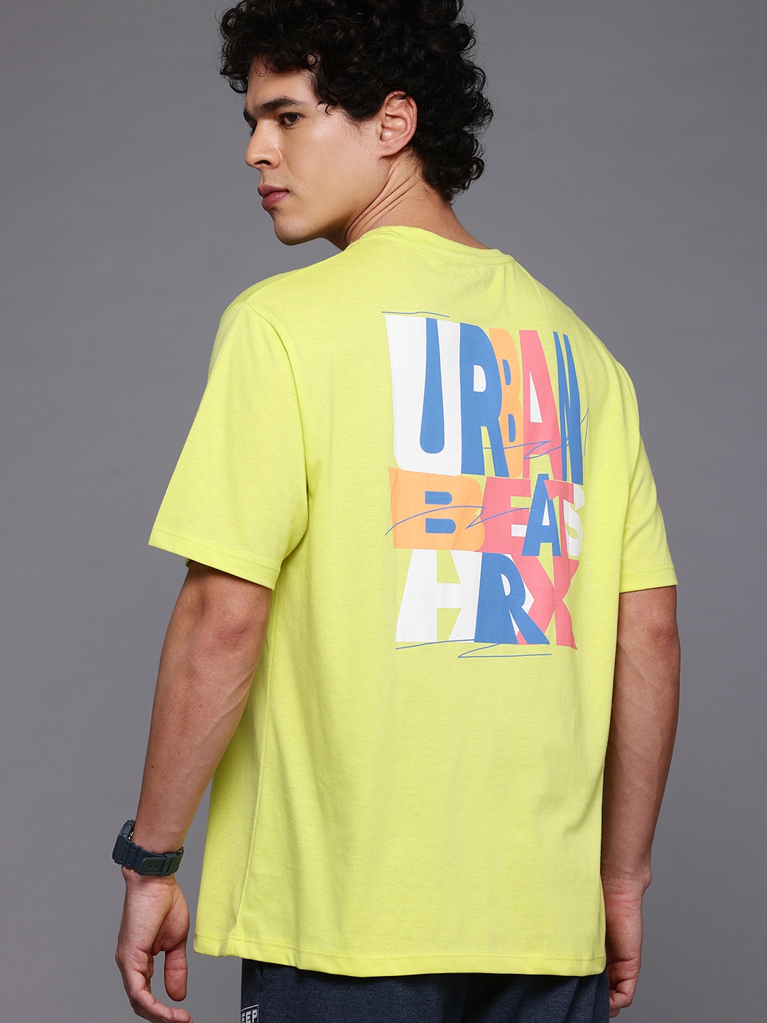 

HRX by Hrithik Roshan Men Typography Printed T-shirt, Green