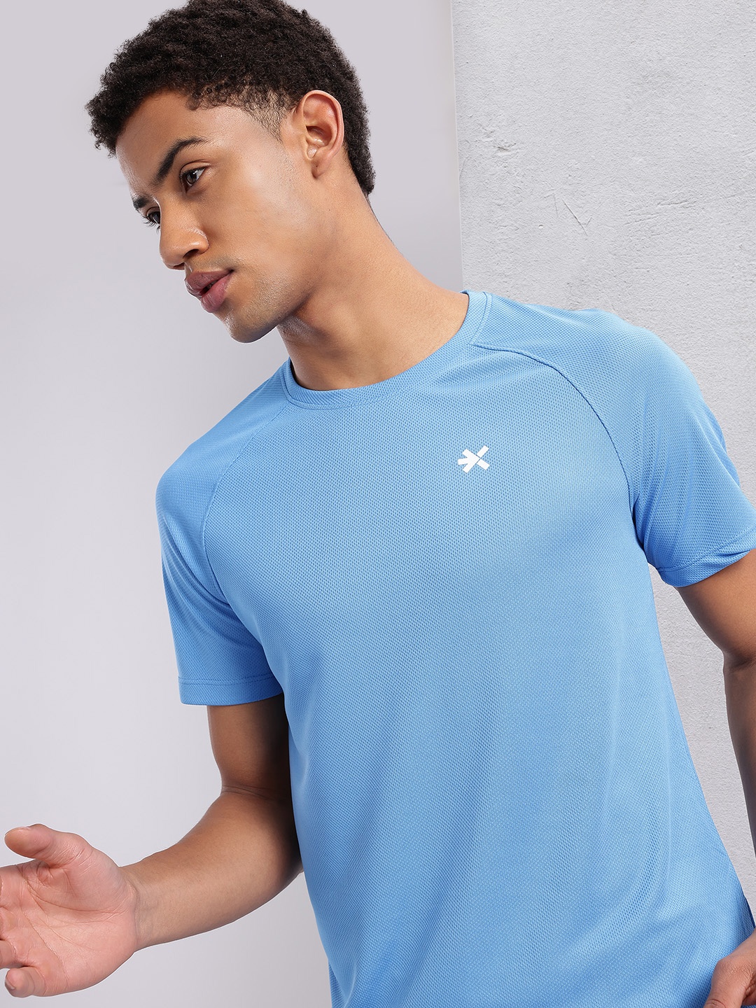 

HRX by Hrithik Roshan Rapid Dry Printed Running T-Shirt, Blue