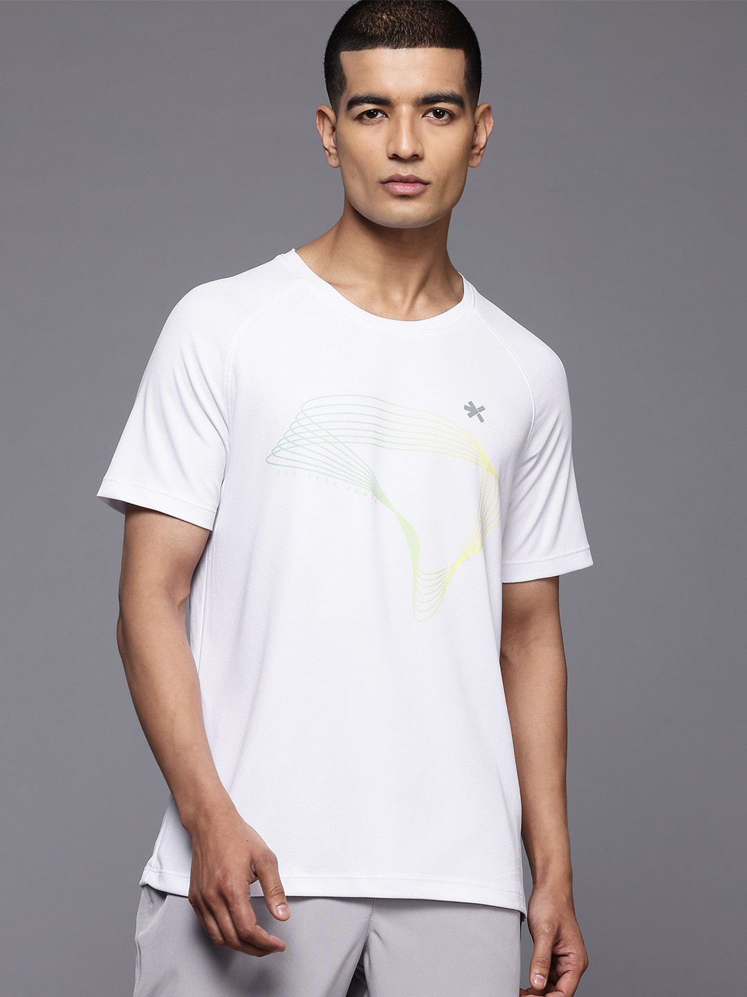 

HRX by Hrithik Roshan Men Printed Running T-shirt, White