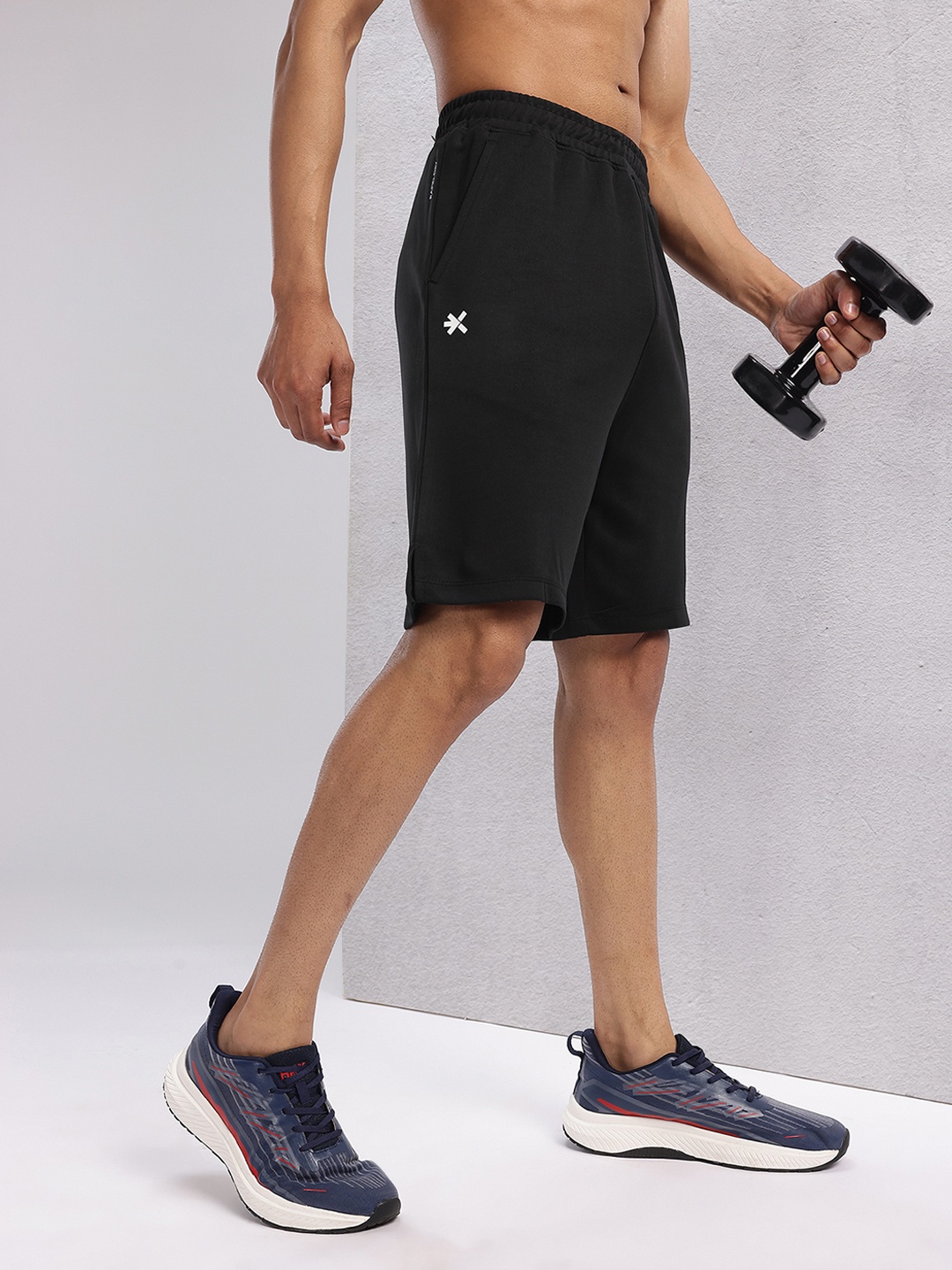 

HRX by Hrithik Roshan Men Rapid-Dry Training Shorts, Black