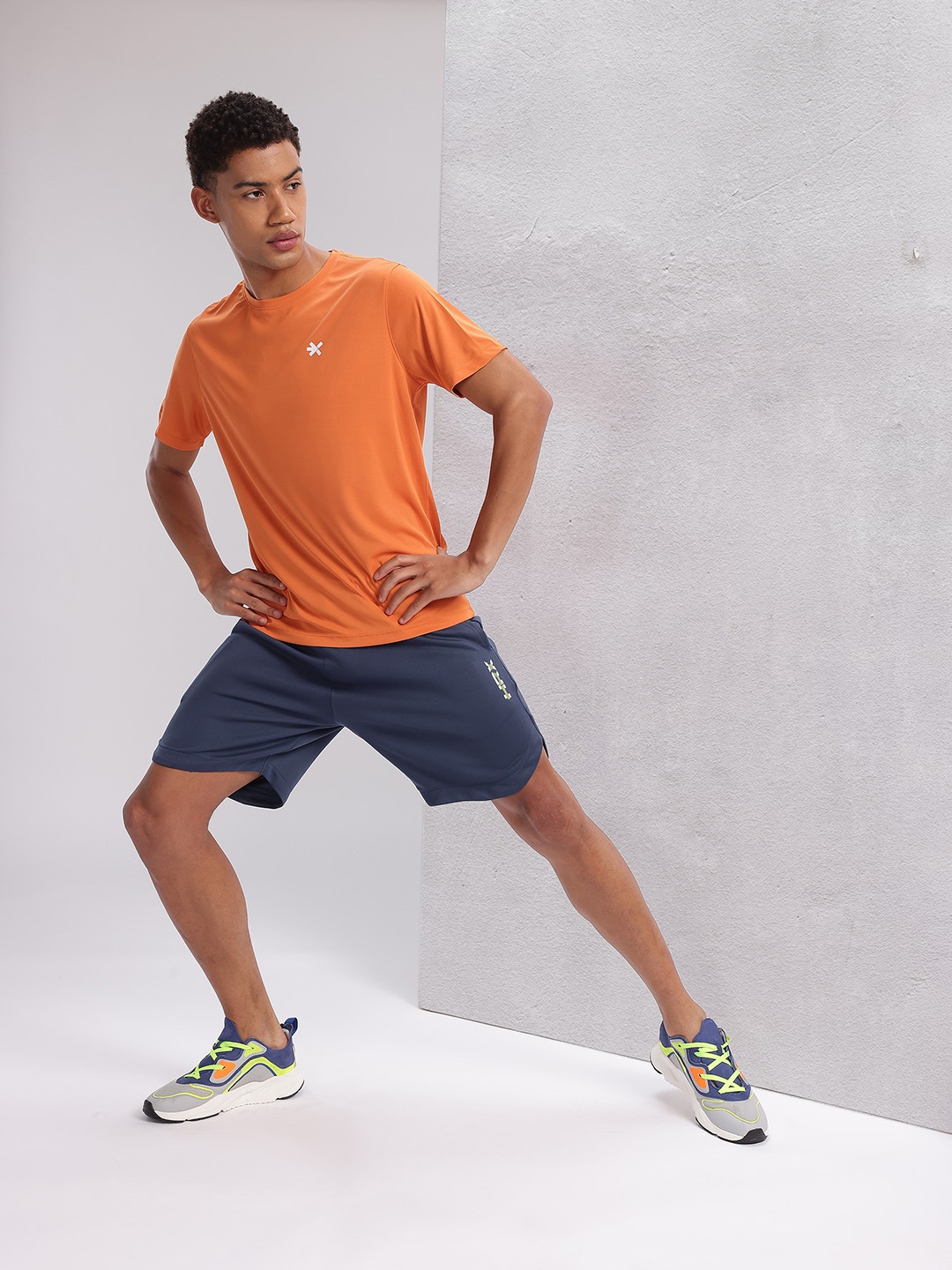 

HRX by Hrithik Roshan Men Rapid-Dry Training Shorts, Blue
