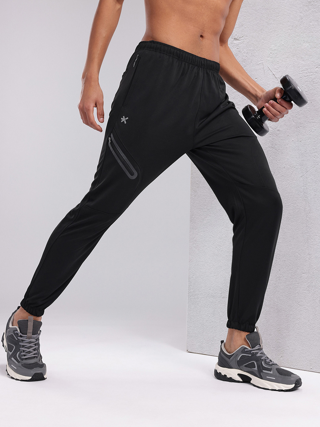 

HRX by Hrithik Roshan Men Couple Collection Rapid-Dry Training Joggers, Black