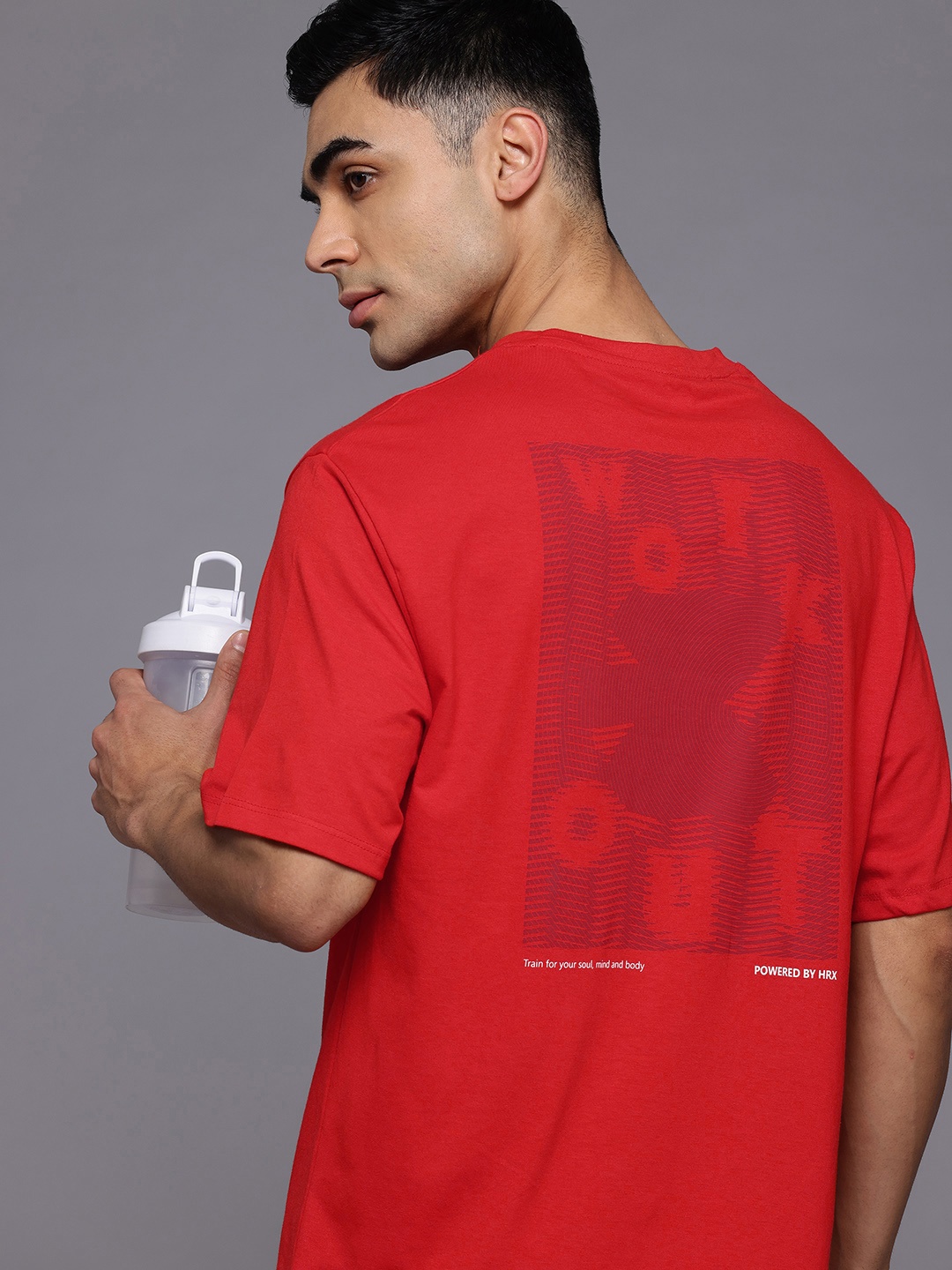 

HRX by Hrithik Roshan Graphic Printed T-shirt, Red