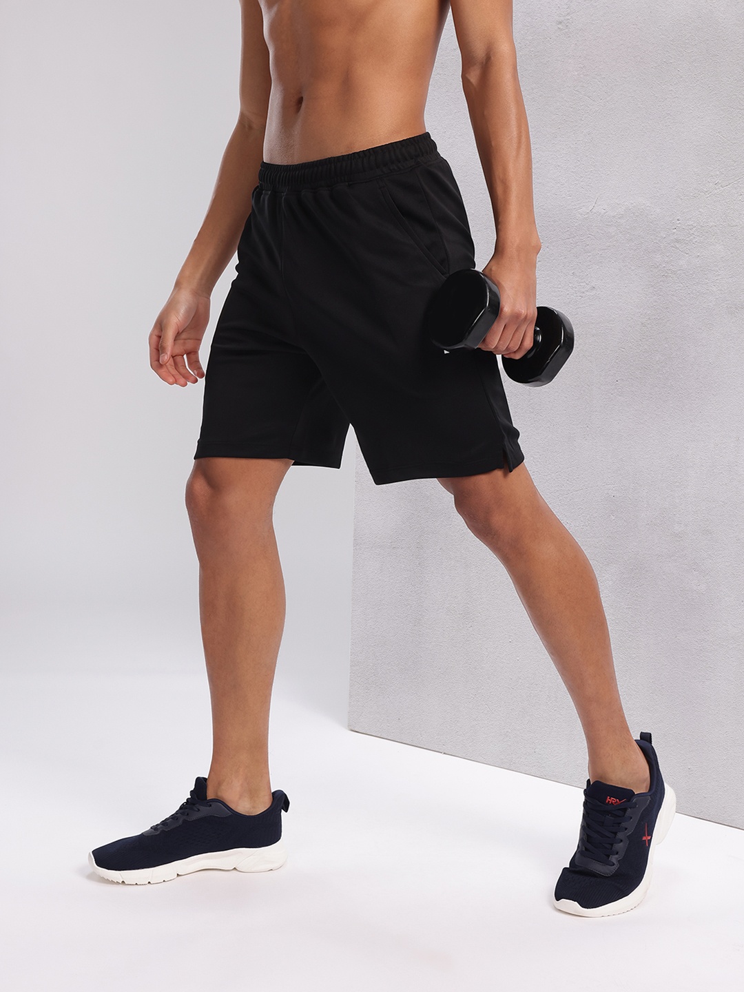 

HRX by Hrithik Roshan Men Rapid-Dry Training Shorts, Black