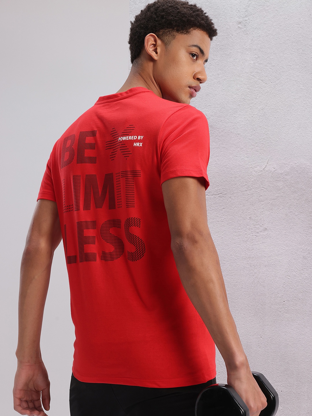 

HRX by Hrithik Roshan Printed Training T-shirt, Red
