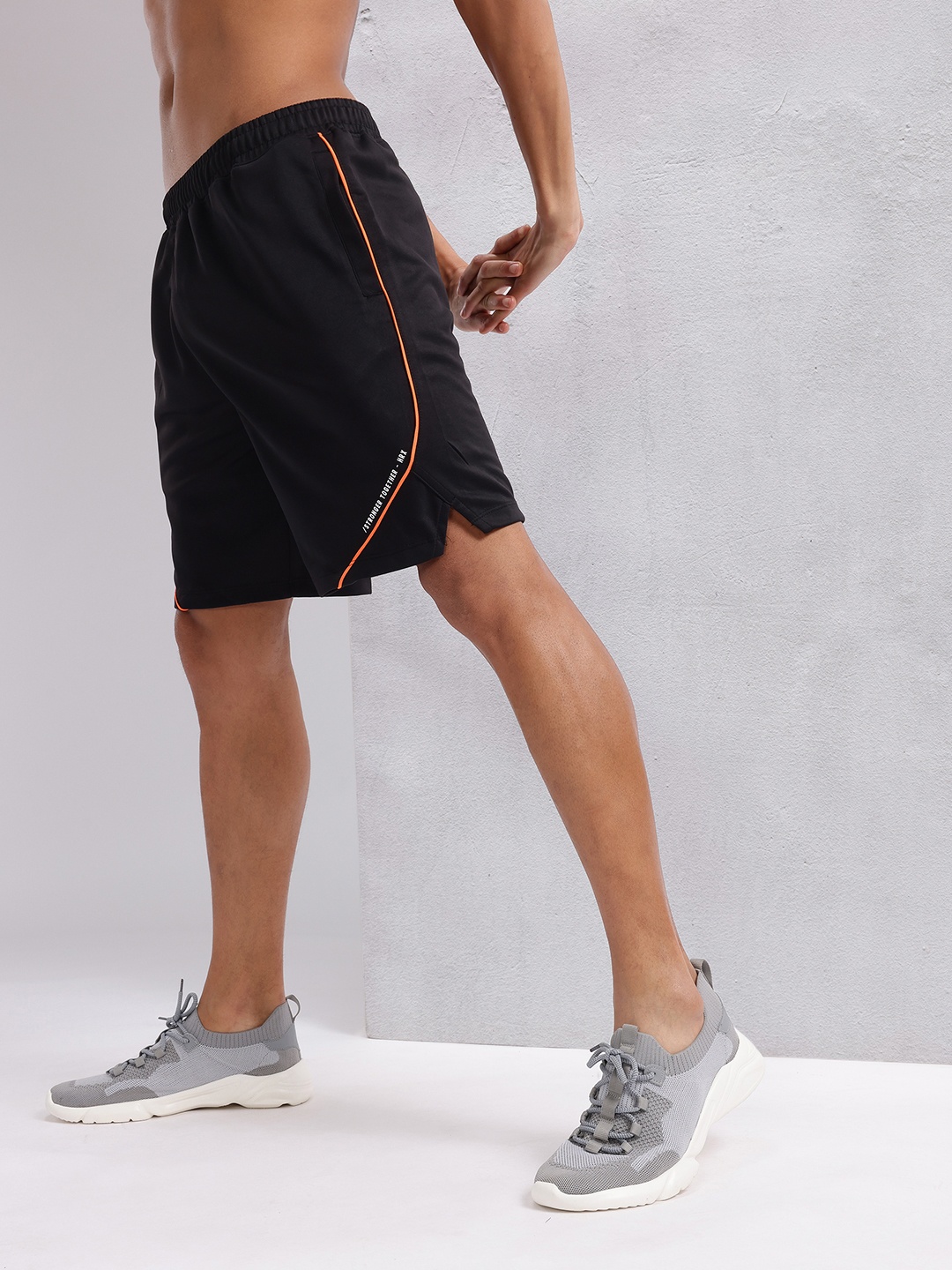 

HRX by Hrithik Roshan Men Rapid-Dry Training Shorts, Black