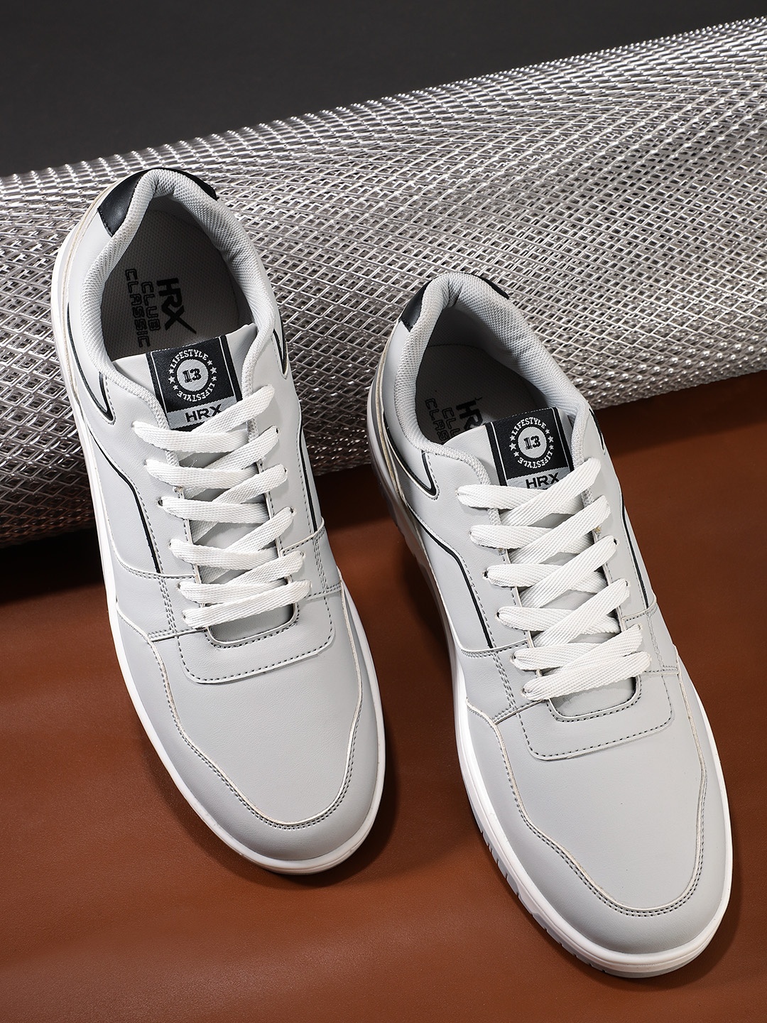 

HRX by Hrithik Roshan Men Club Classic Everyday Sneakers, Grey