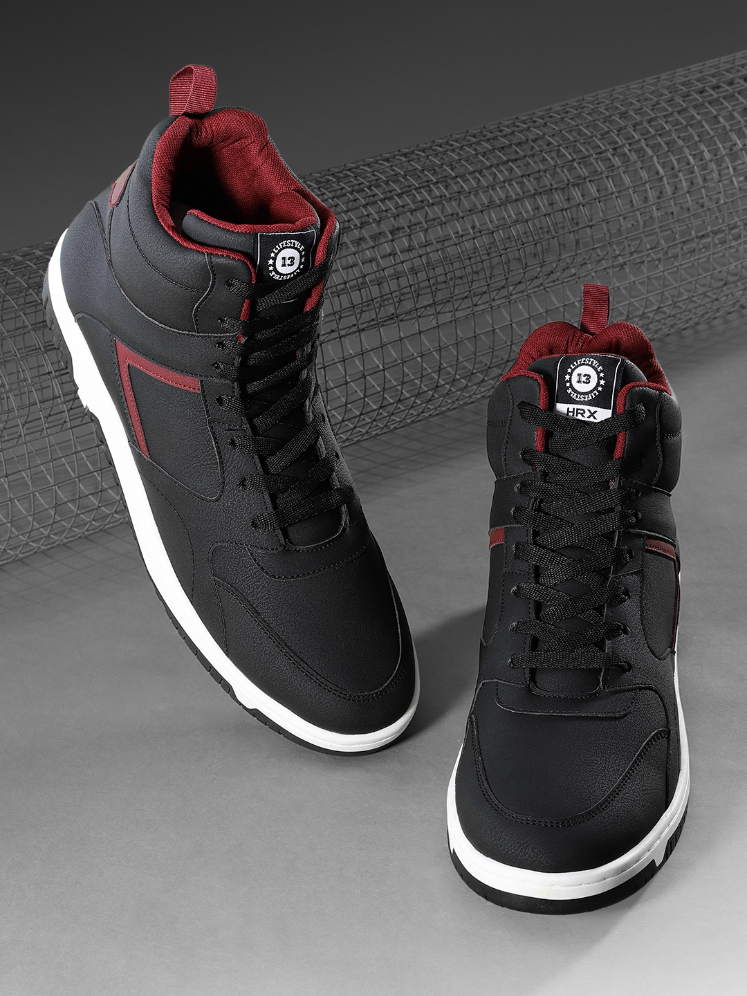 

HRX by Hrithik Roshan Men Club Culture Sneakers, Black