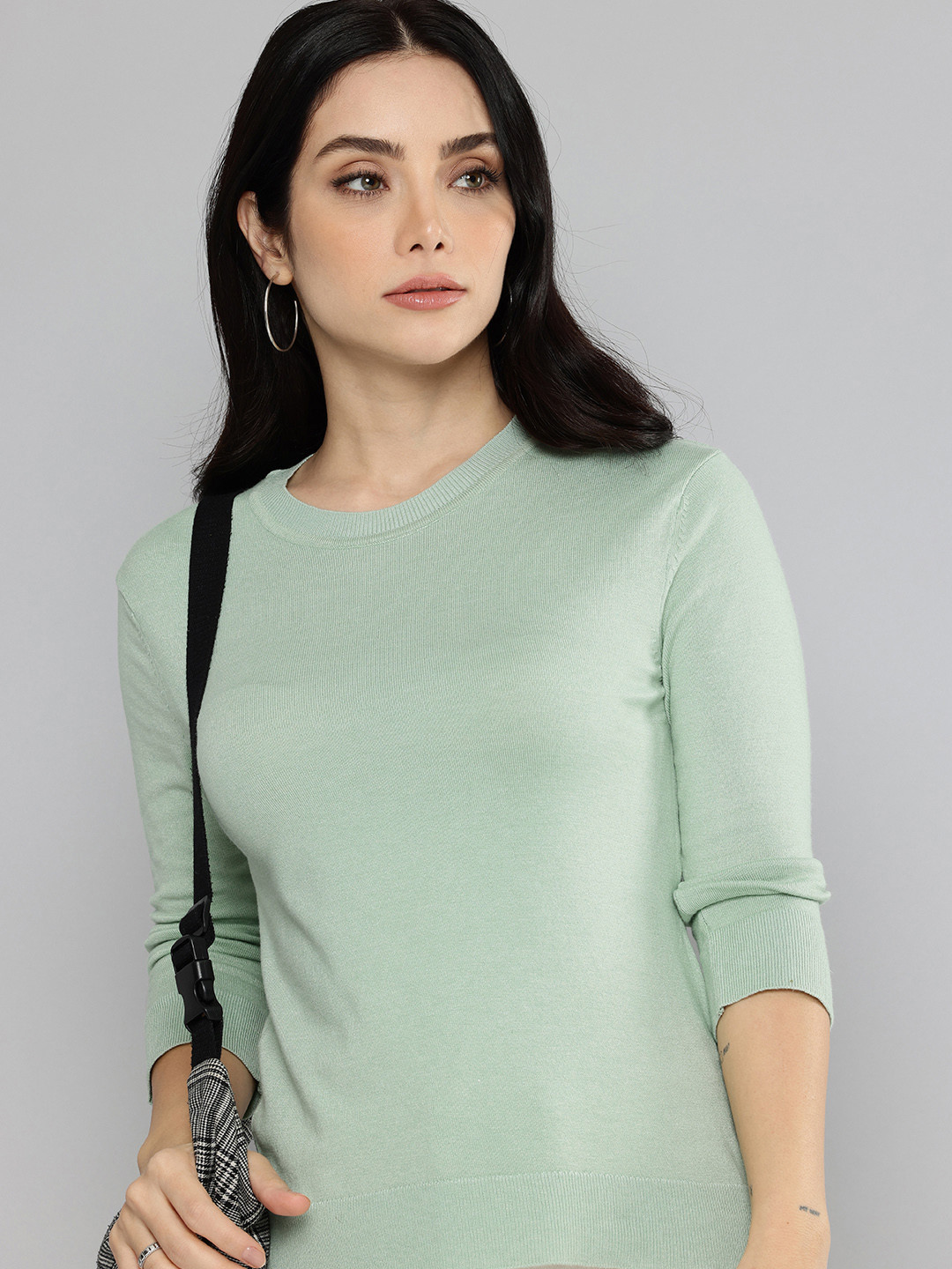 

Levis Open-Knit Pullover Sweater, Sea green