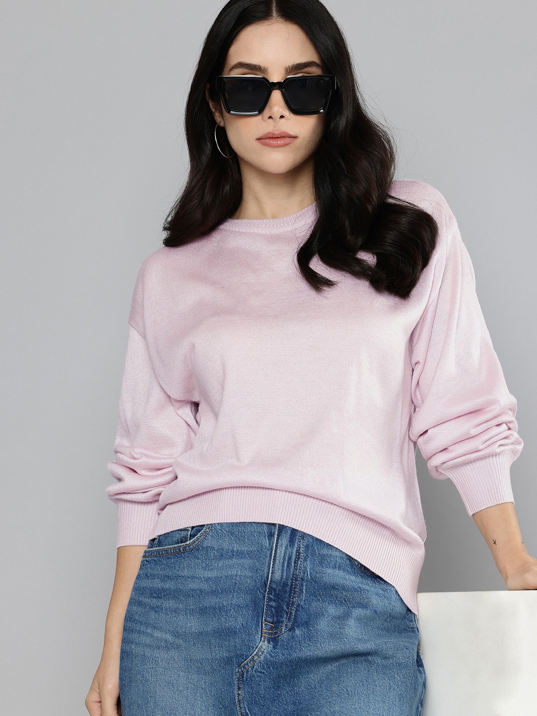 

Levis Round Neck Pullover Sweater, Mauve