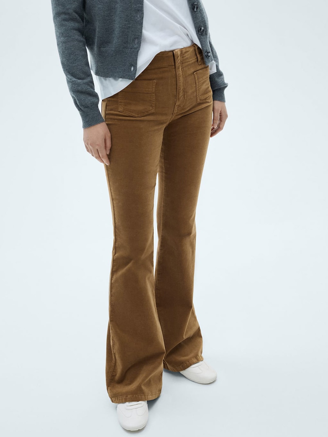 

MANGO Women Trousers, Rust