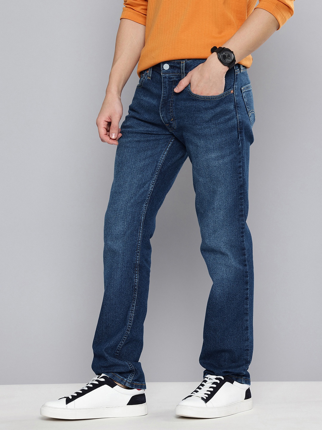 

Levis Men 511 Slim Fit Light Fade Stretchable Jeans, Blue