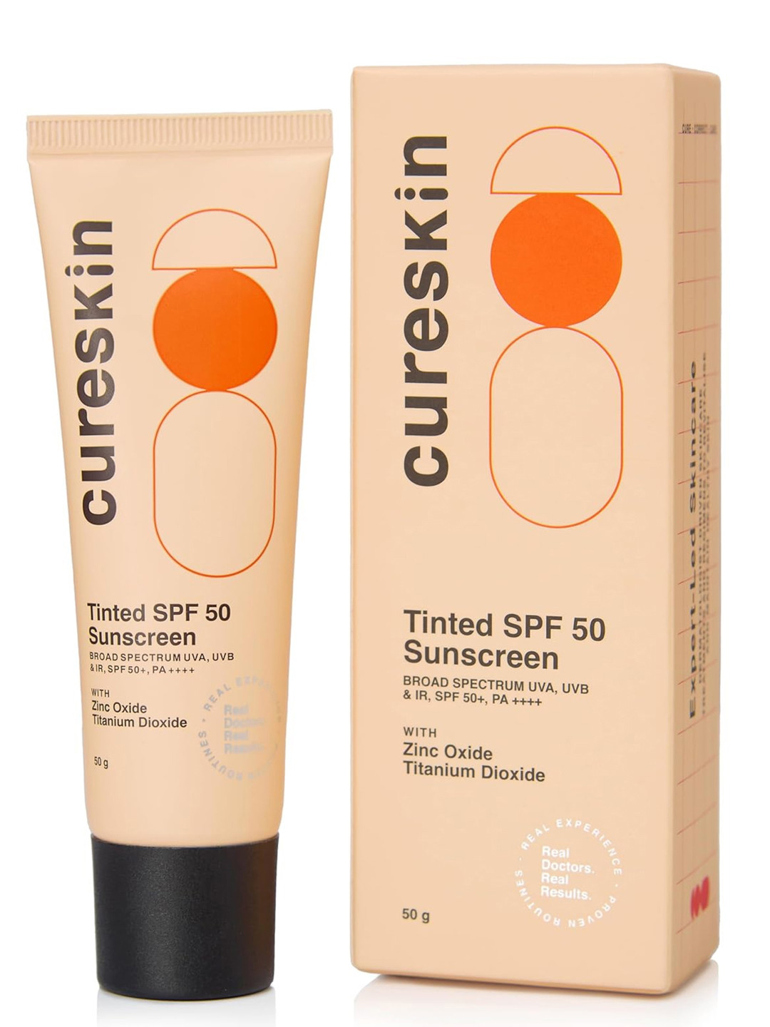 

Cureskin Tinted SPF 50 Sunscreen With Zinc Oxide Titanium Dioxide - 50 g, Brown