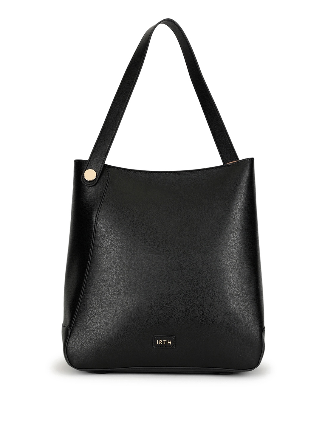 

IRTH Textured Structured Tote Bag, Black