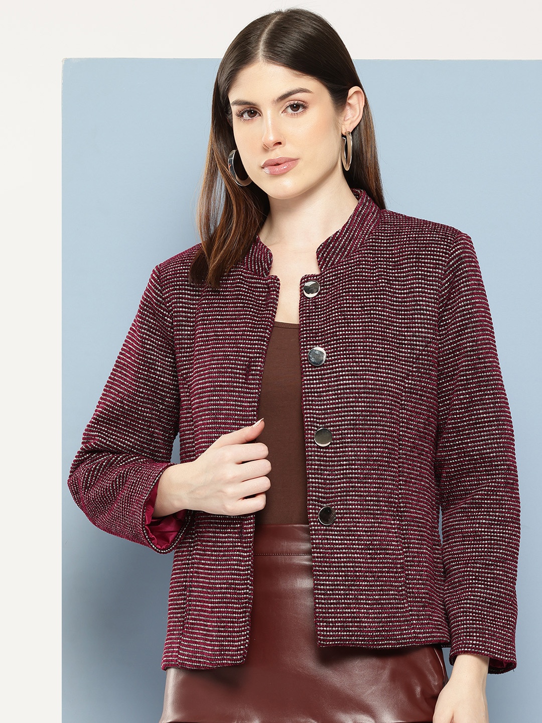 

Chemistry Woollen Cardigan, Maroon
