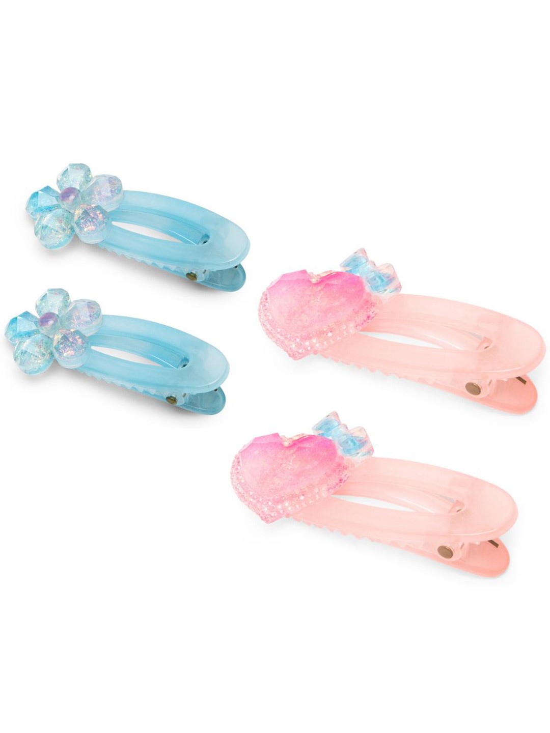 

Radhu & Kabby Girls Set of 4 Alligator Hair Clip, Pink