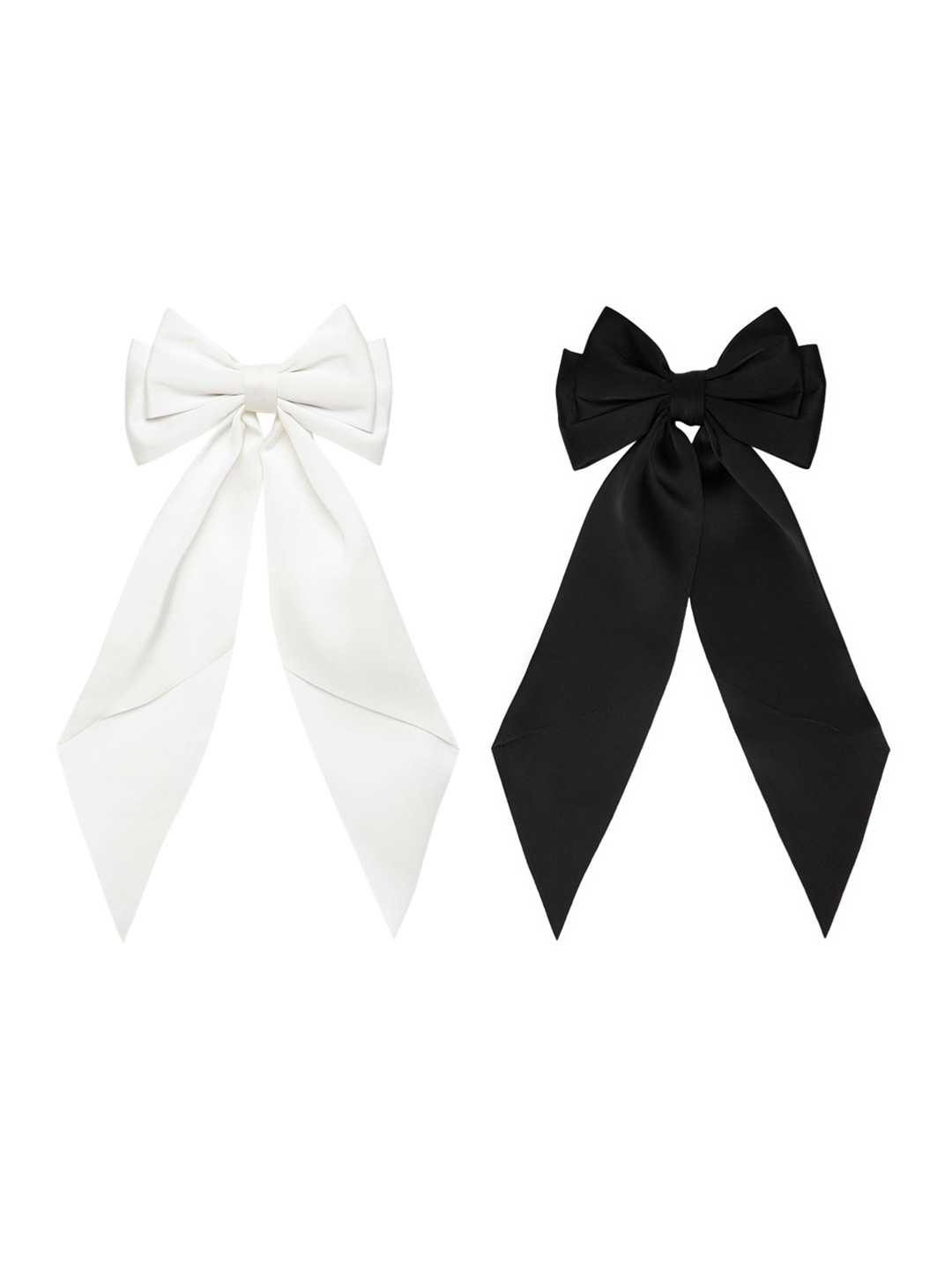 

Radhu & Kabby Women Set of 2 Bow Alligator Hair Clip, Black