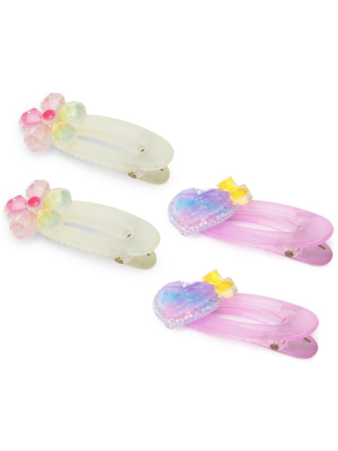 

Radhu & Kabby Girls Set of 4 Tic Tac Hair Clip, Green