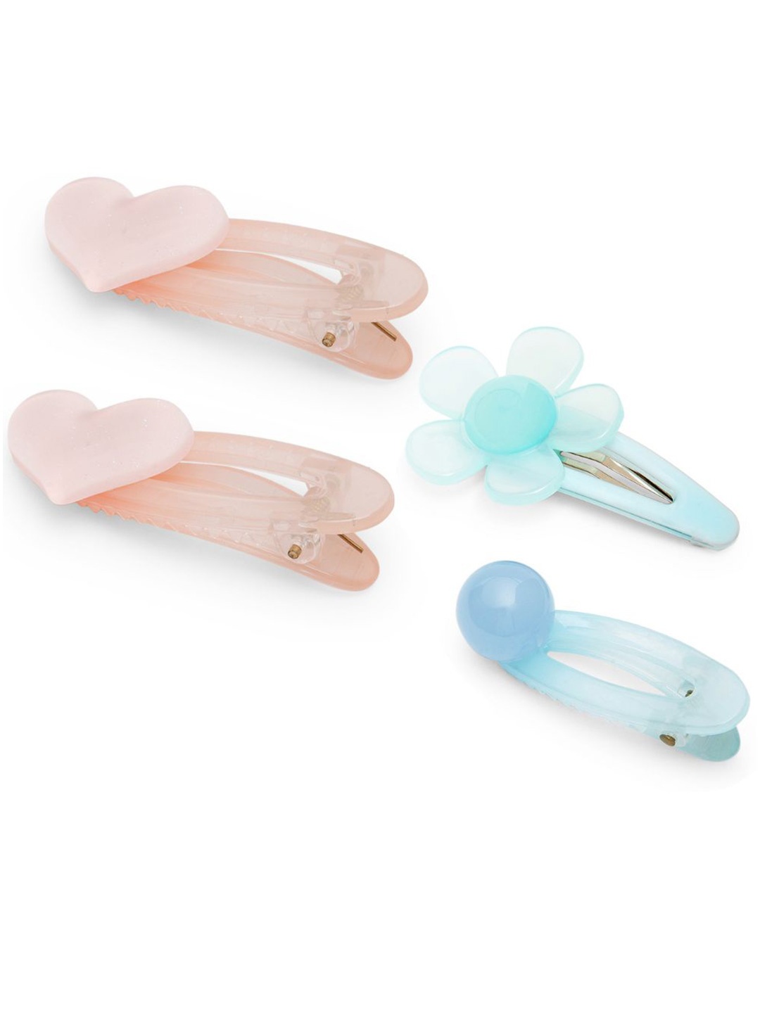 

Radhu & Kabby Girls Set of 4 Tic Tac Hair Clip, Blue