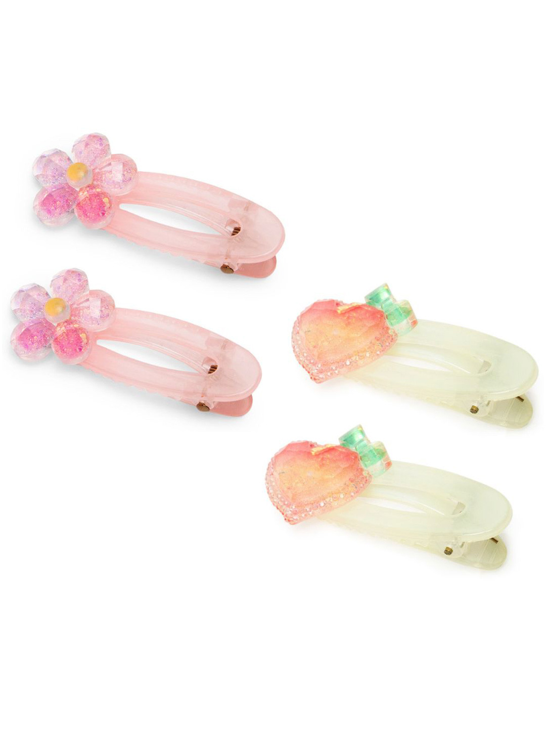

Radhu & Kabby Girls Set of 4 Tic Tac Hair Clip, Pink