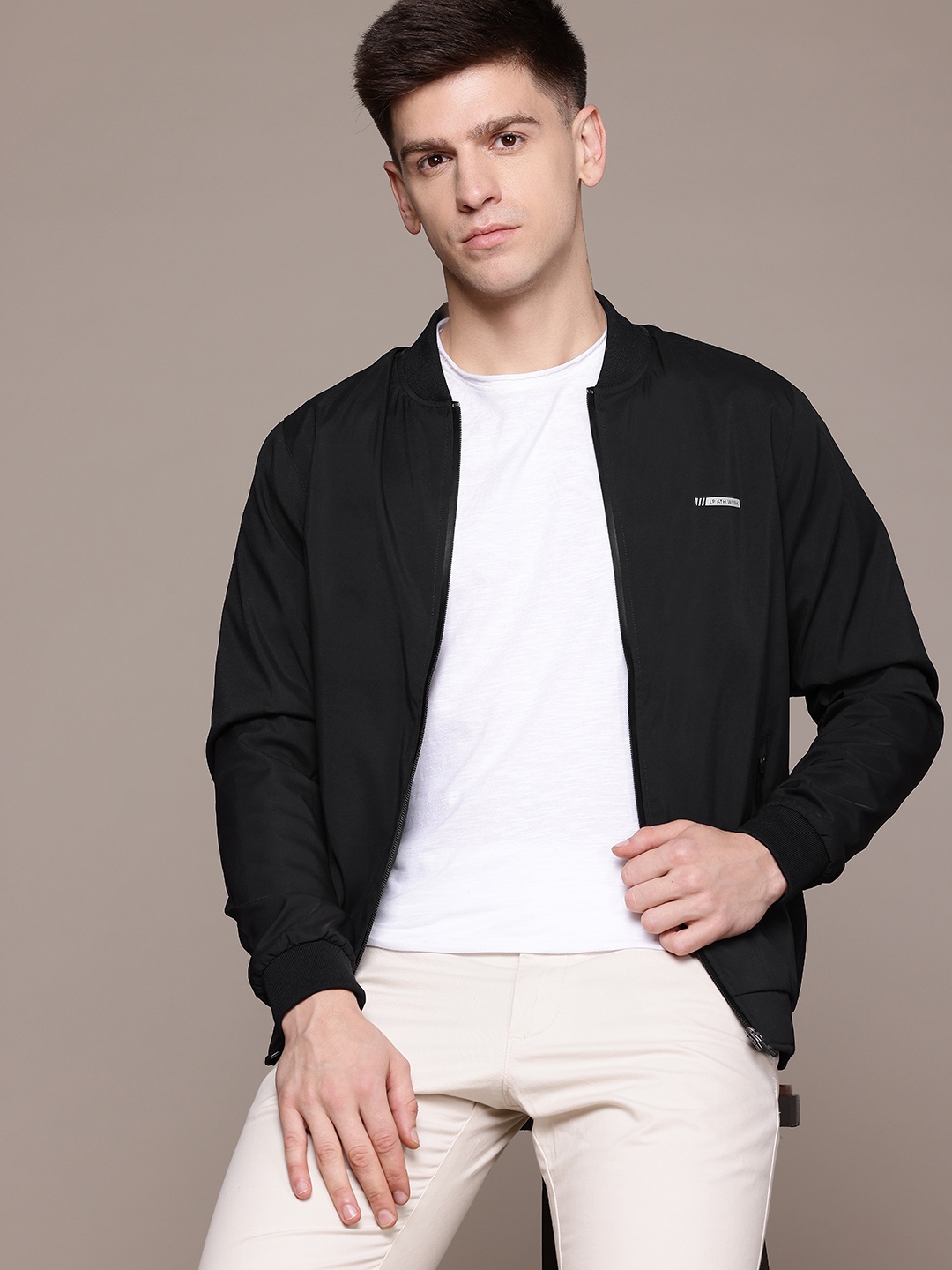

Louis Philippe Ath.Work Bomber Jacket, Black