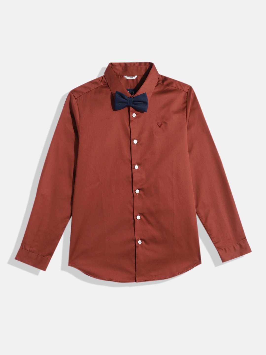

Allen Solly Junior Boys Slim Fit Casual Shirt, Maroon