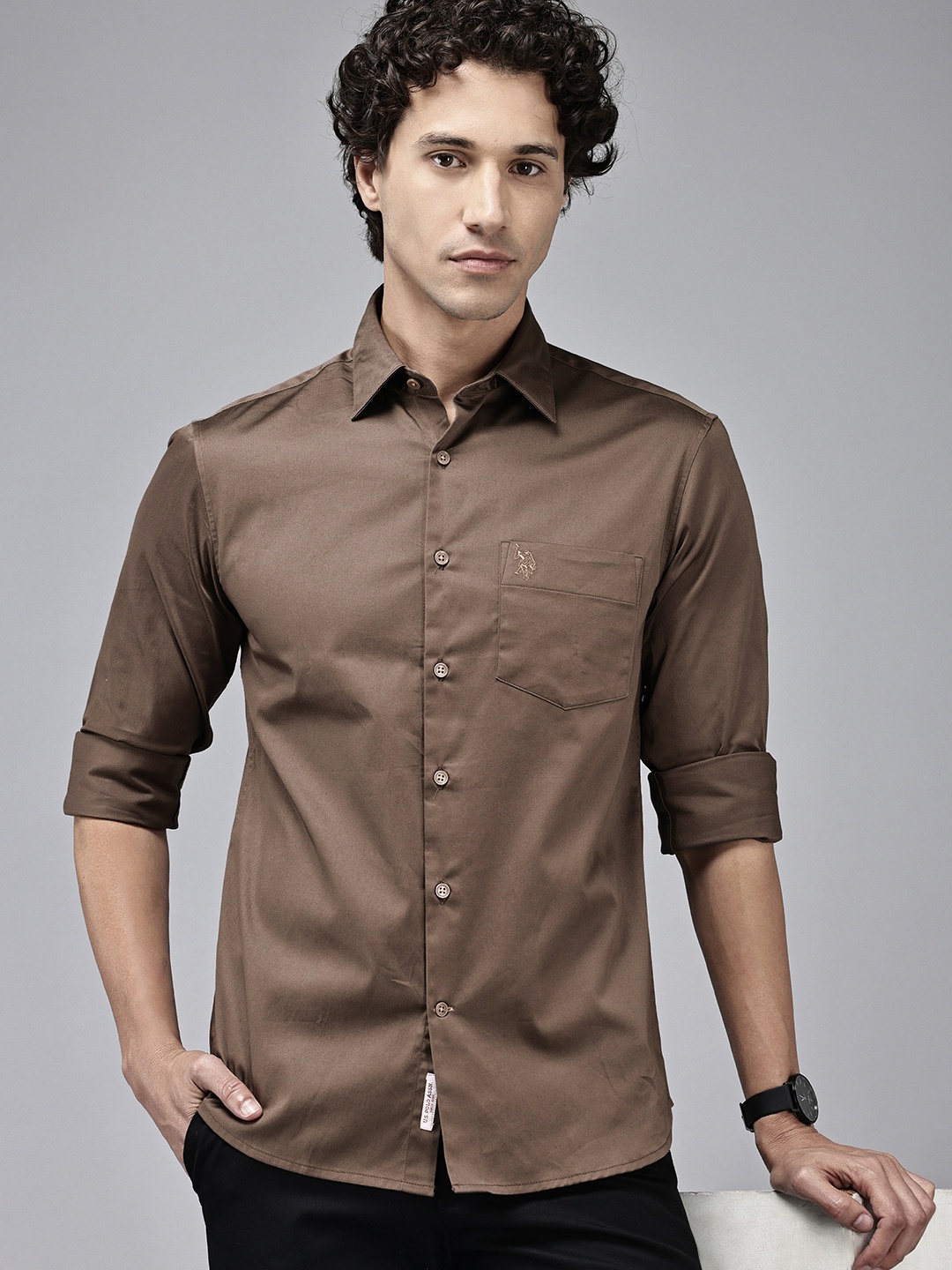 

U.S. Polo Assn. Tailored Fit Casual Shirt, Taupe