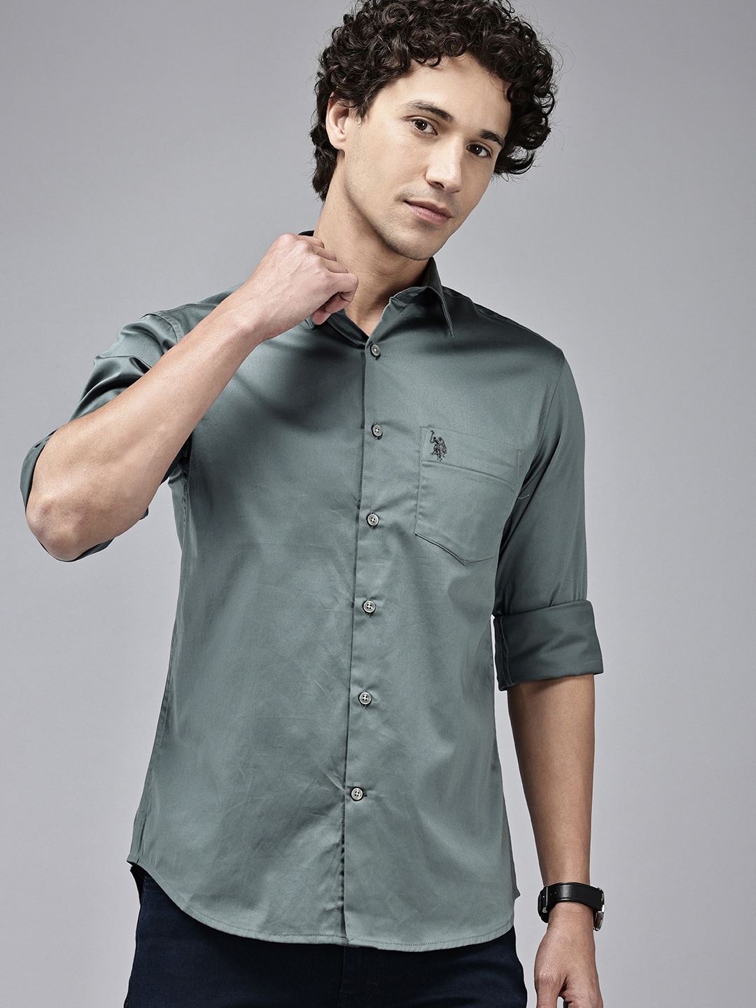 

U.S. Polo Assn. Tailored Fit Casual Shirt, Grey