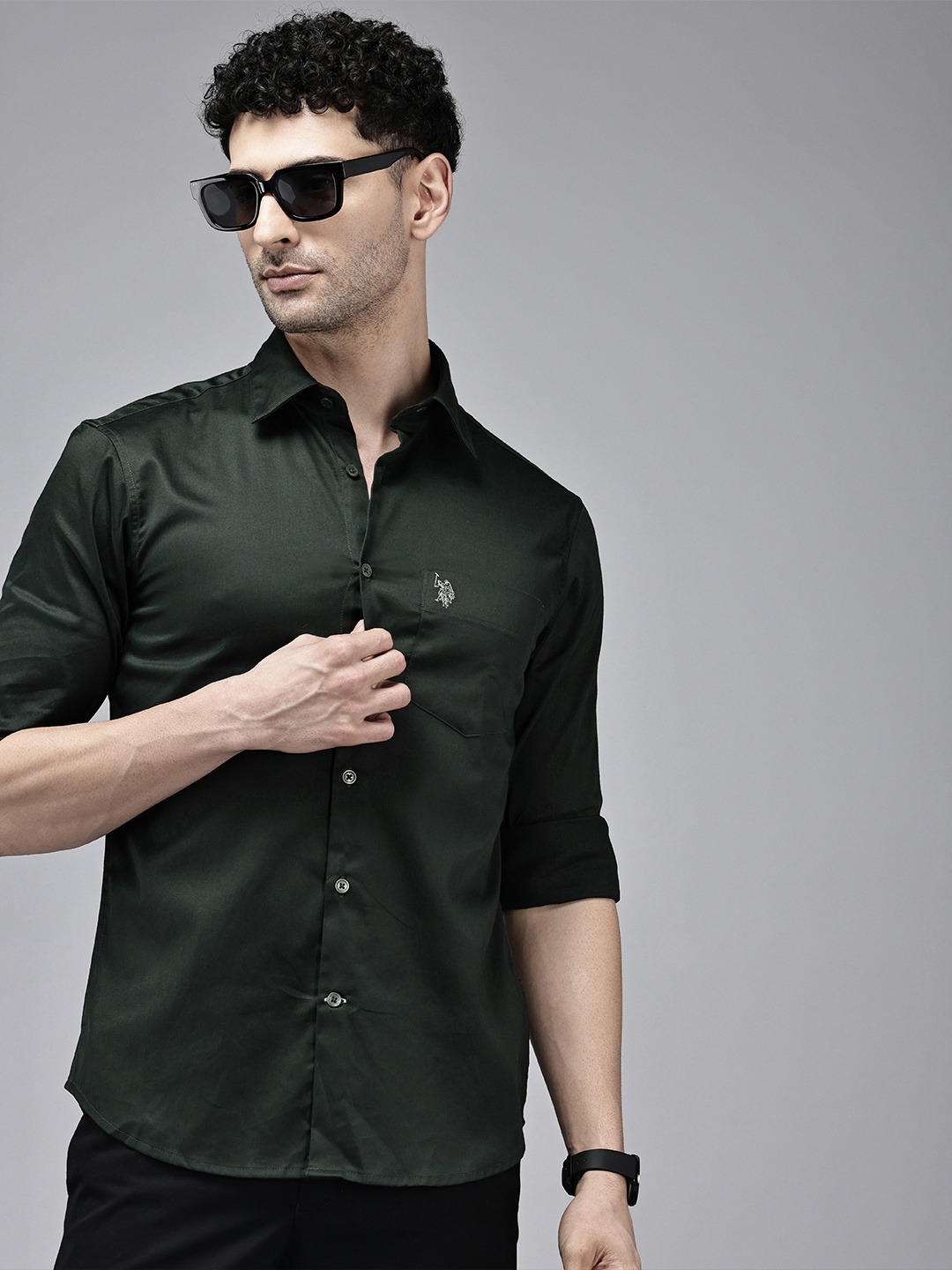 

U.S. Polo Assn. Tailored Fit Casual Shirt, Green