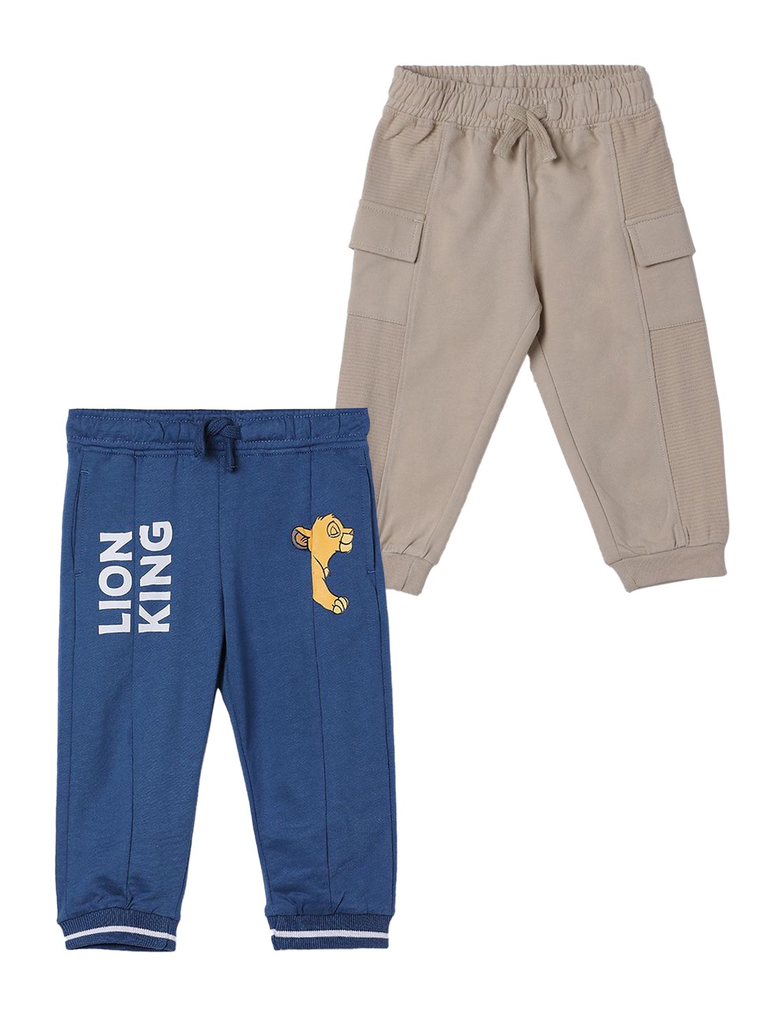 

Juniors by Lifestyle Infant Boys Pack of 2 Printed Pure Cotton Joggers, Blue