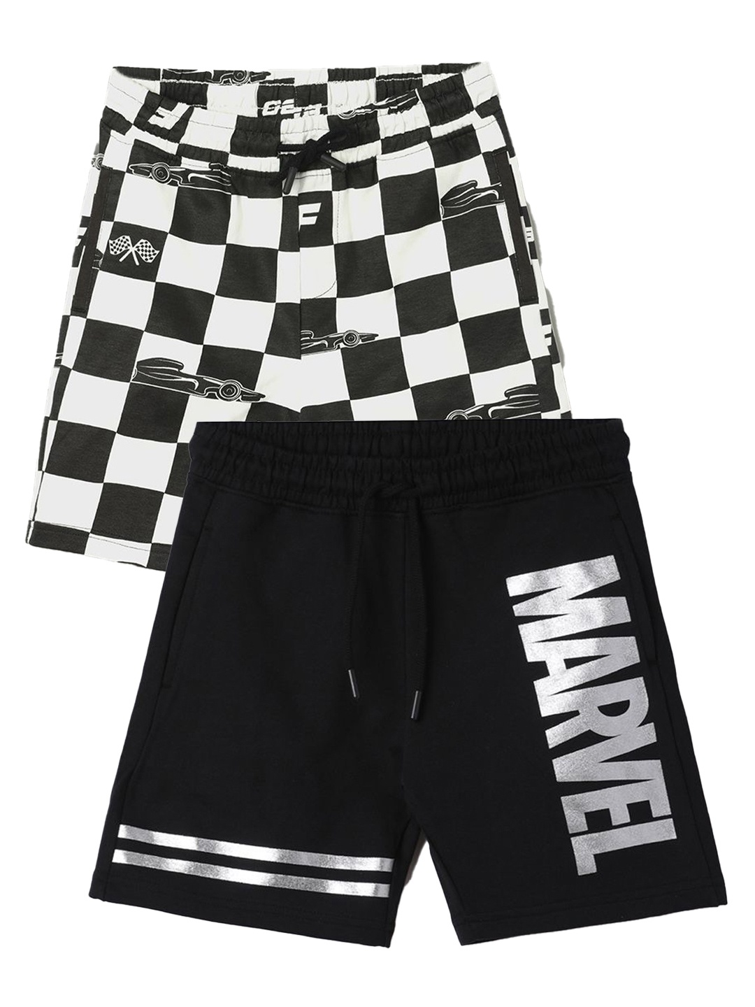 

Fame Forever by Lifestyle Boys Pack of 2 Printed Shorts, Black