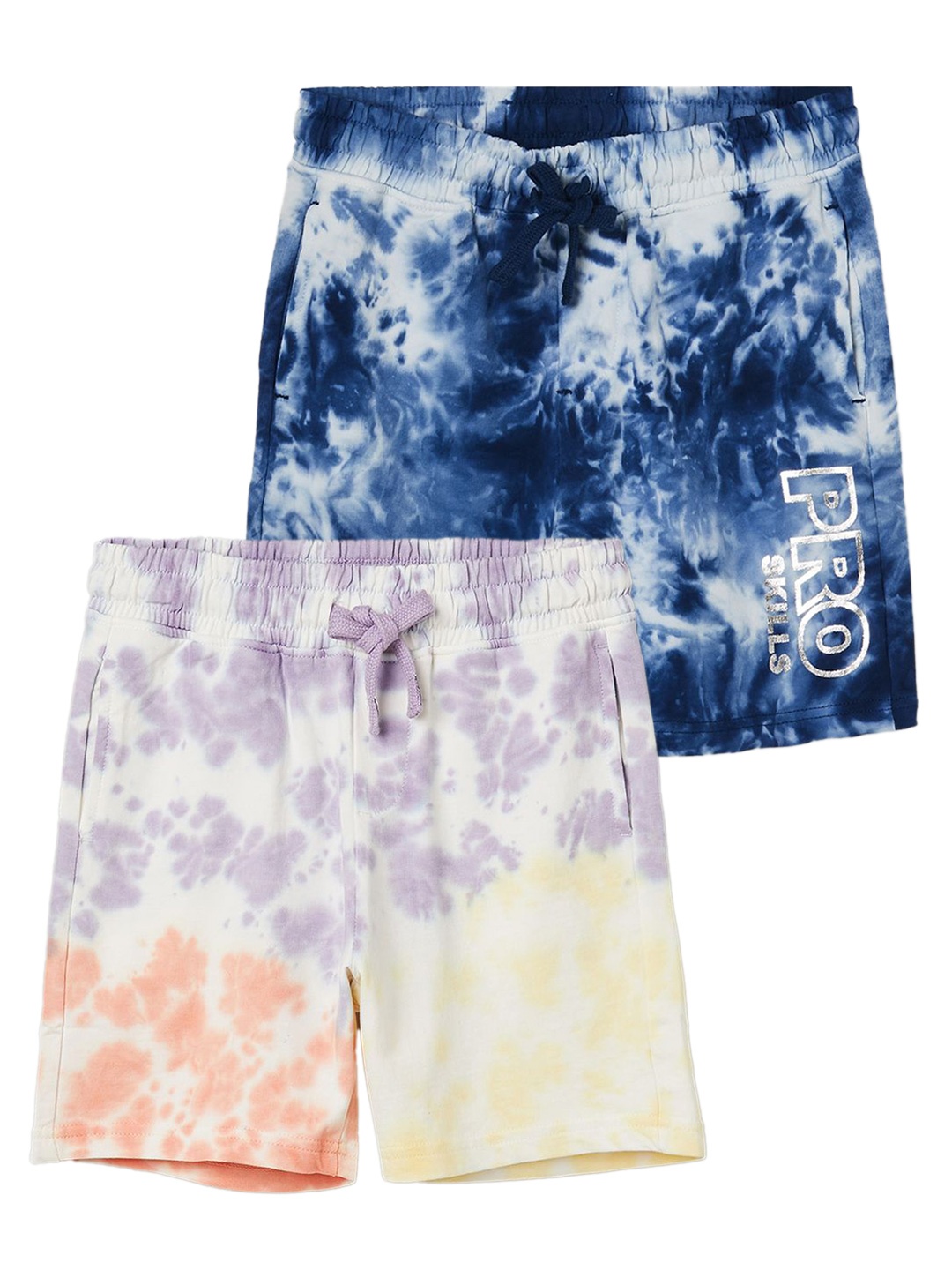 

Fame Forever by Lifestyle Boys Washed Printed Shorts - Pack of 2, Multi