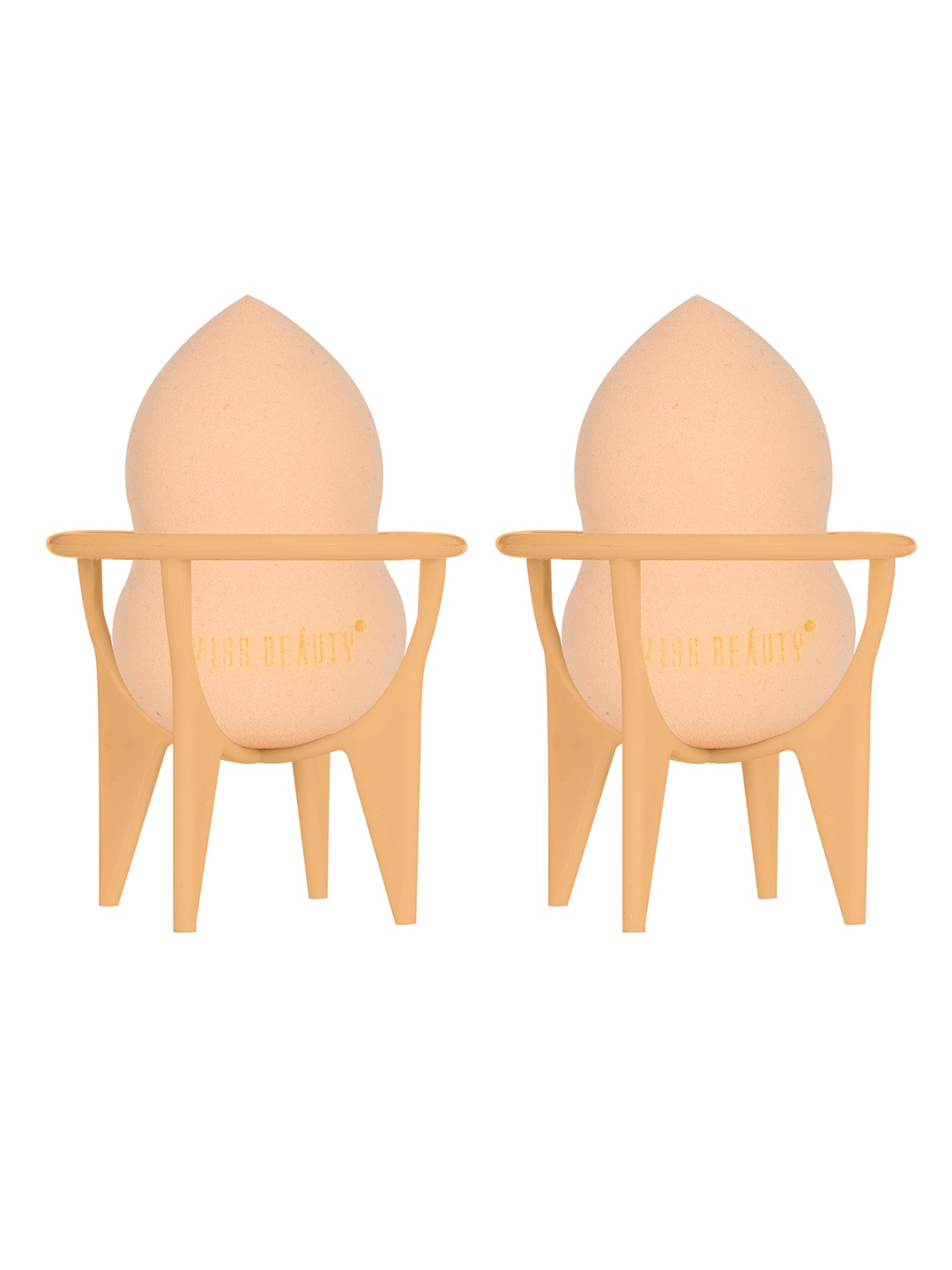 

SWISS BEAUTY Set Of 2 Makeup Buddy Beauty Blender - Peach