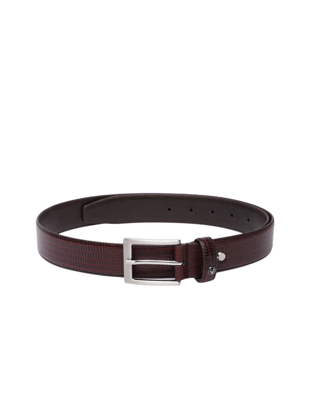 

Allen Solly Men Textured Leather Belt, Maroon