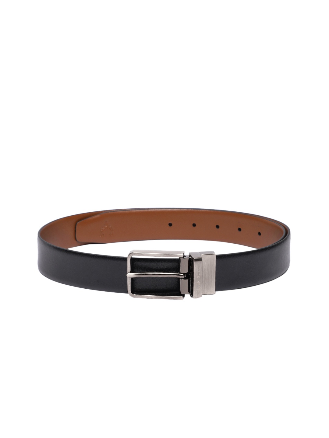 

Allen Solly Men Leather Reversible Belt, Black
