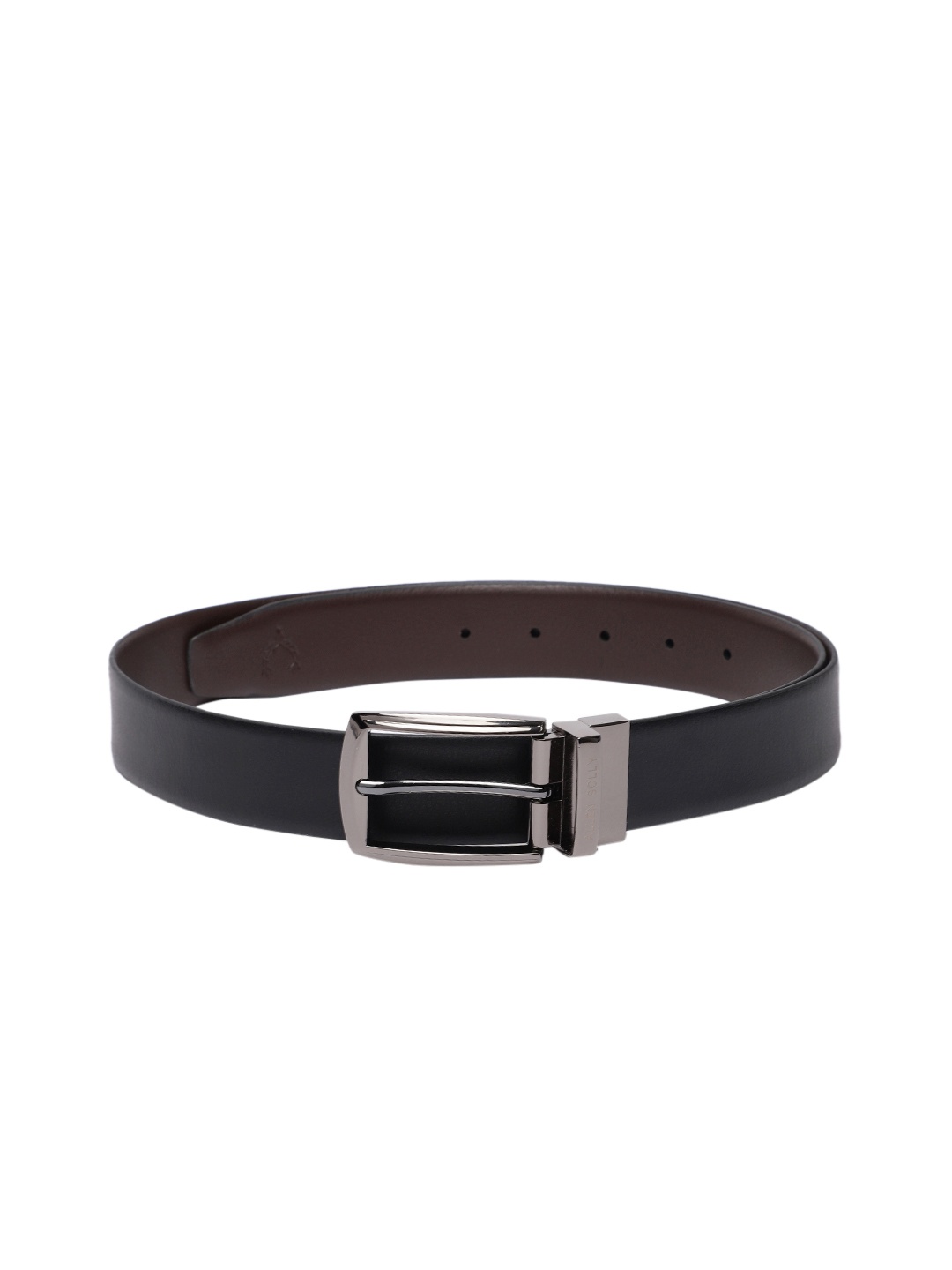 

Allen Solly Men Leather Reversible Belt, Black