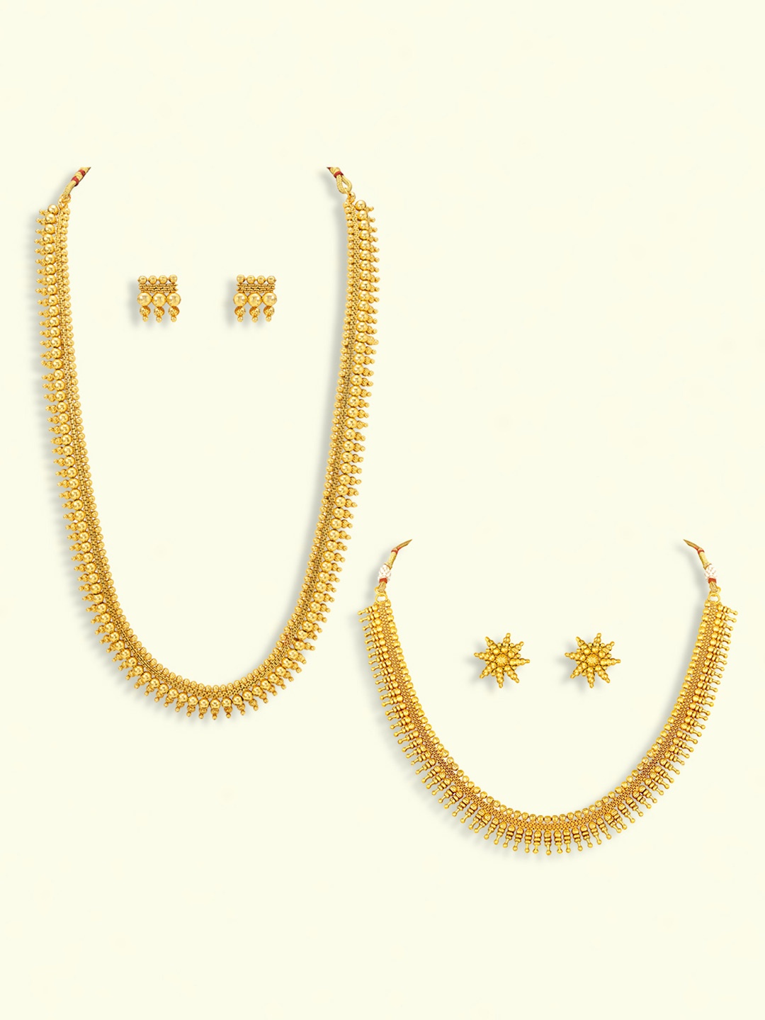 

Peora Set Of 2 Gold-Plated Necklace and Earrings