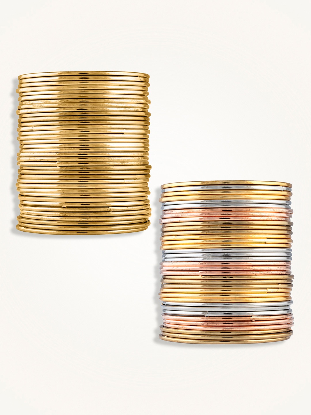 

Peora Set Of 2 Gold-Plated Oxidised Bangles